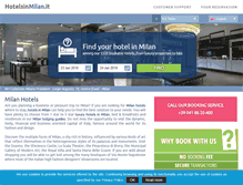 Tablet Screenshot of hotelsinmilan.it